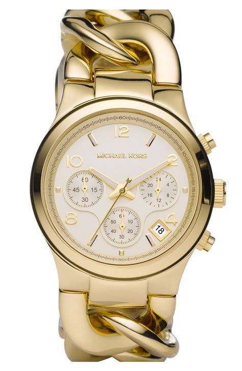 michael kors chain bracelet chronograph watch|michael kors watches outlet prices.